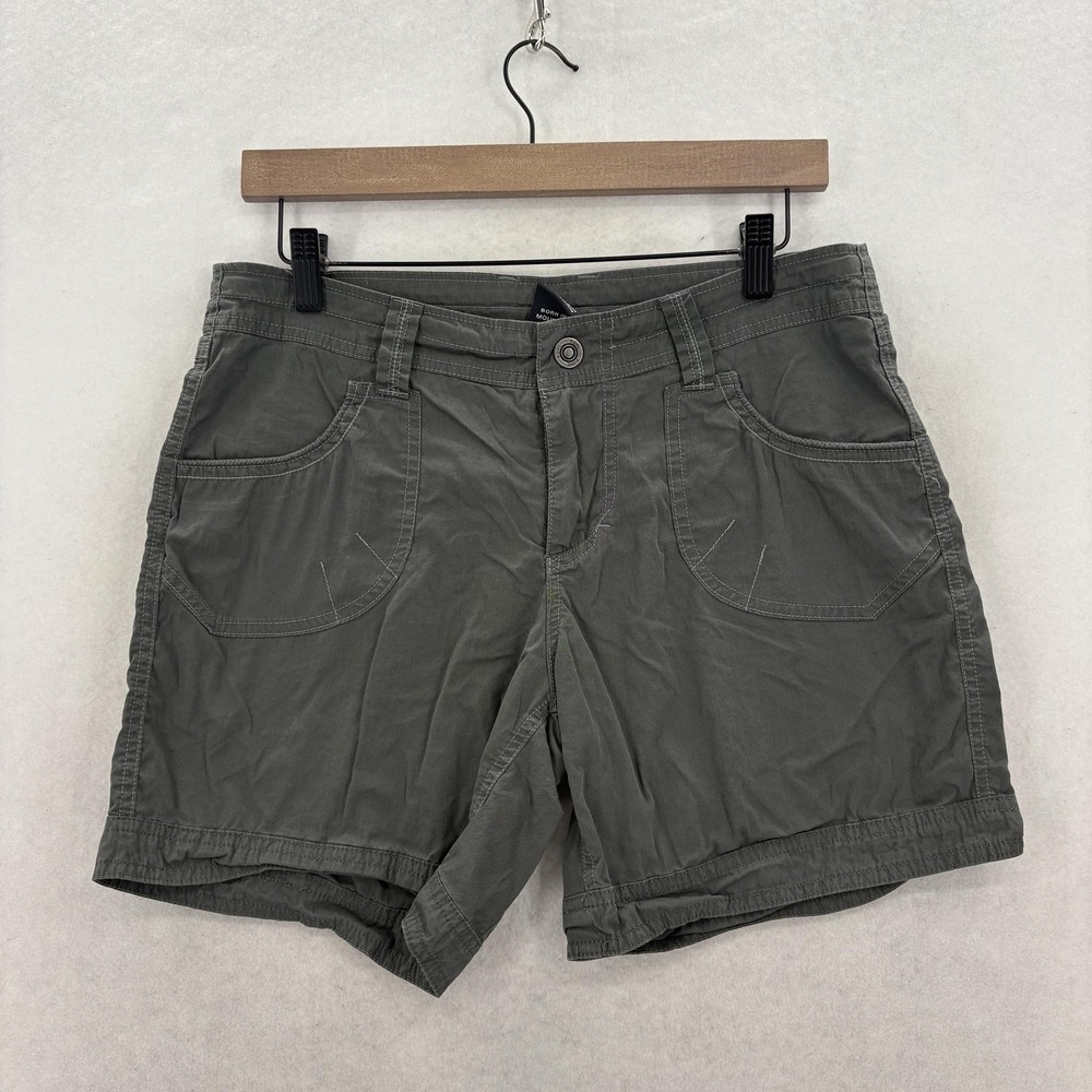 Kuhl Splash Shorts Womens 8 Green ÜBERKÜHL Stretch Free Ryde Waist UPF 50 Hiking